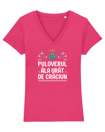 PULOVERUL ALA URAT DE CRACIUN Raspberry