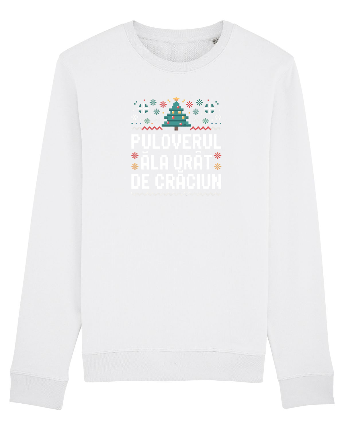 Bluză mânecă lungă Unisex Rise White