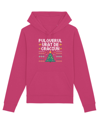 PULOVERUL  URAT DE CRACIUN Raspberry