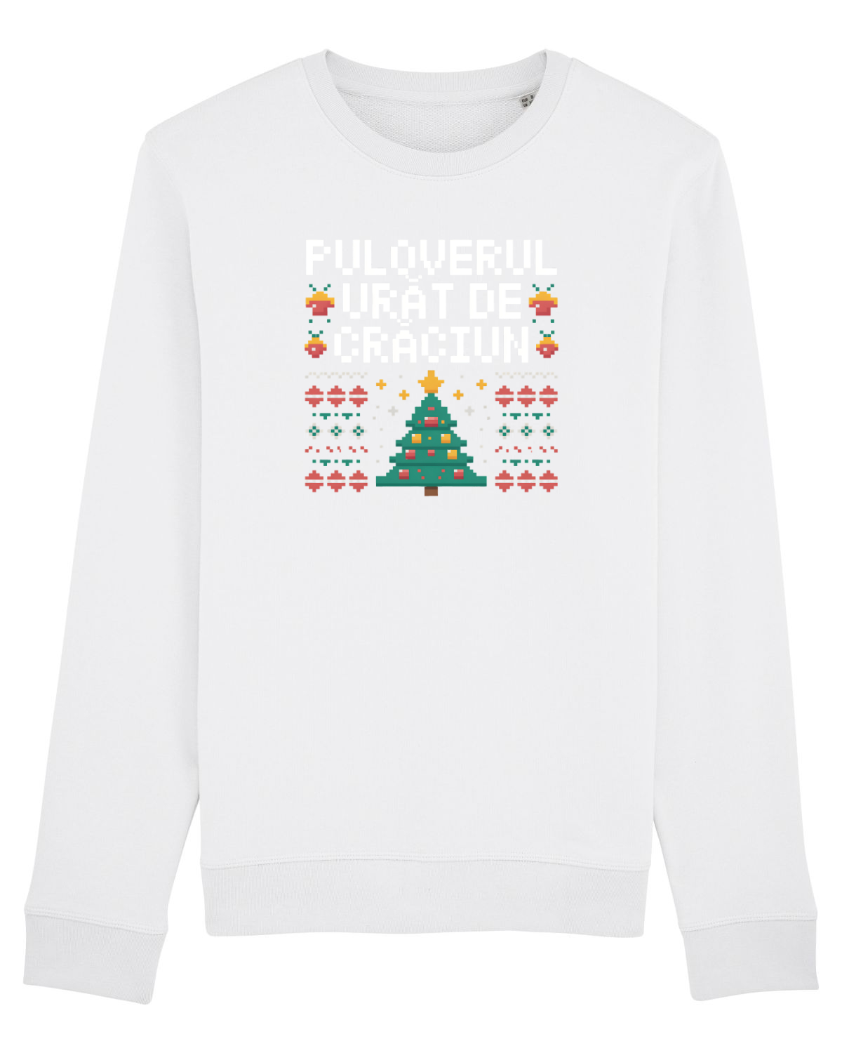 Bluză mânecă lungă Unisex Rise White