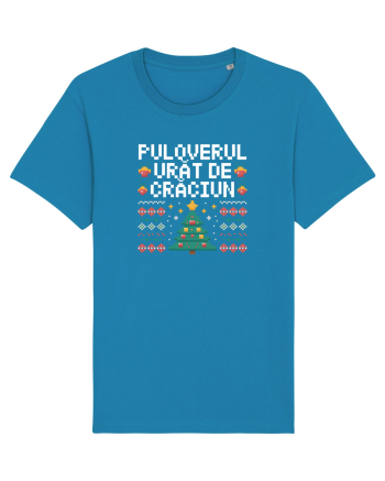PULOVERUL  URAT DE CRACIUN Azur