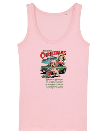 ROMANIAN CHRISTMAS - CRACIUNUL ROMANESC - URARE AMUZANTA - JEEP - MADONNA Cotton Pink