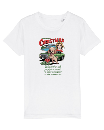 ROMANIAN CHRISTMAS - CRACIUNUL ROMANESC - URARE AMUZANTA - JEEP - MADONNA White