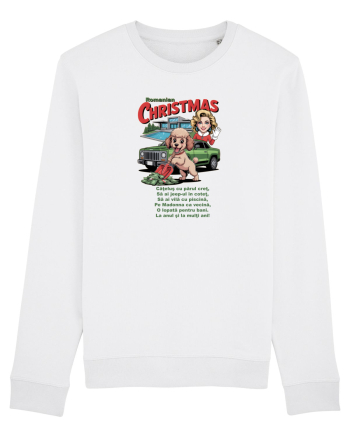 ROMANIAN CHRISTMAS - CRACIUNUL ROMANESC - URARE AMUZANTA - JEEP - MADONNA White