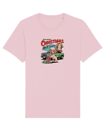 ROMANIAN CHRISTMAS  2- CRACIUNUL ROMANESC - URARE AMUZANTA - JEEP - MADONNA Cotton Pink