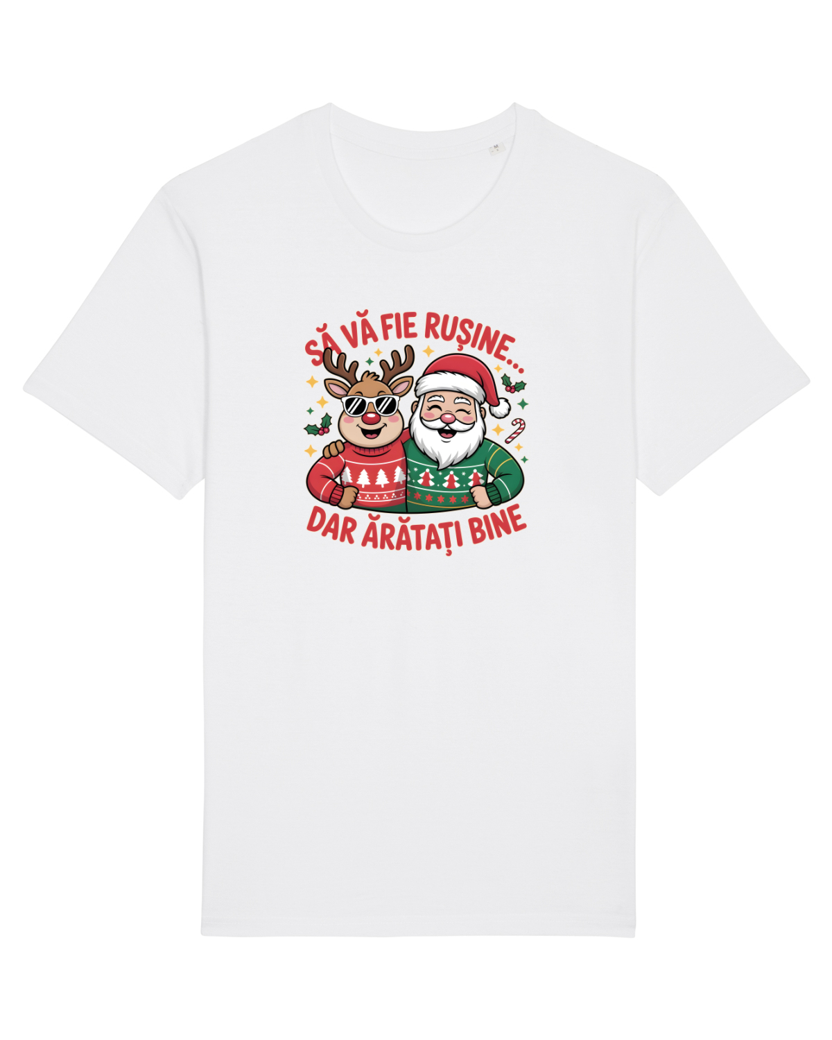 Tricou mânecă scurtă Unisex Rocker White