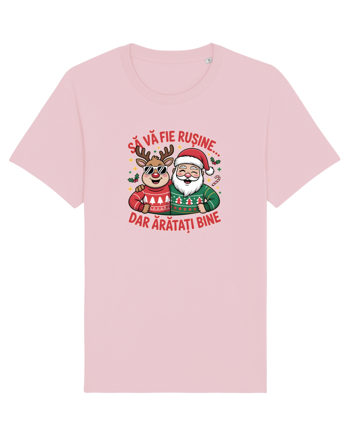 Tricou mânecă scurtă Unisex Rocker Cotton Pink