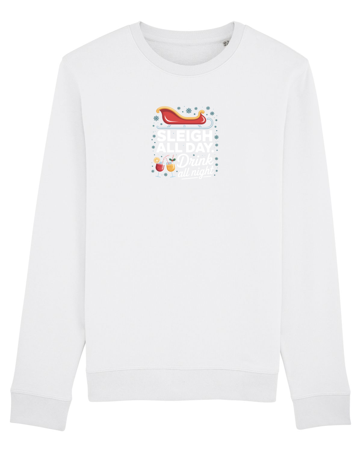Bluză mânecă lungă Unisex Rise White