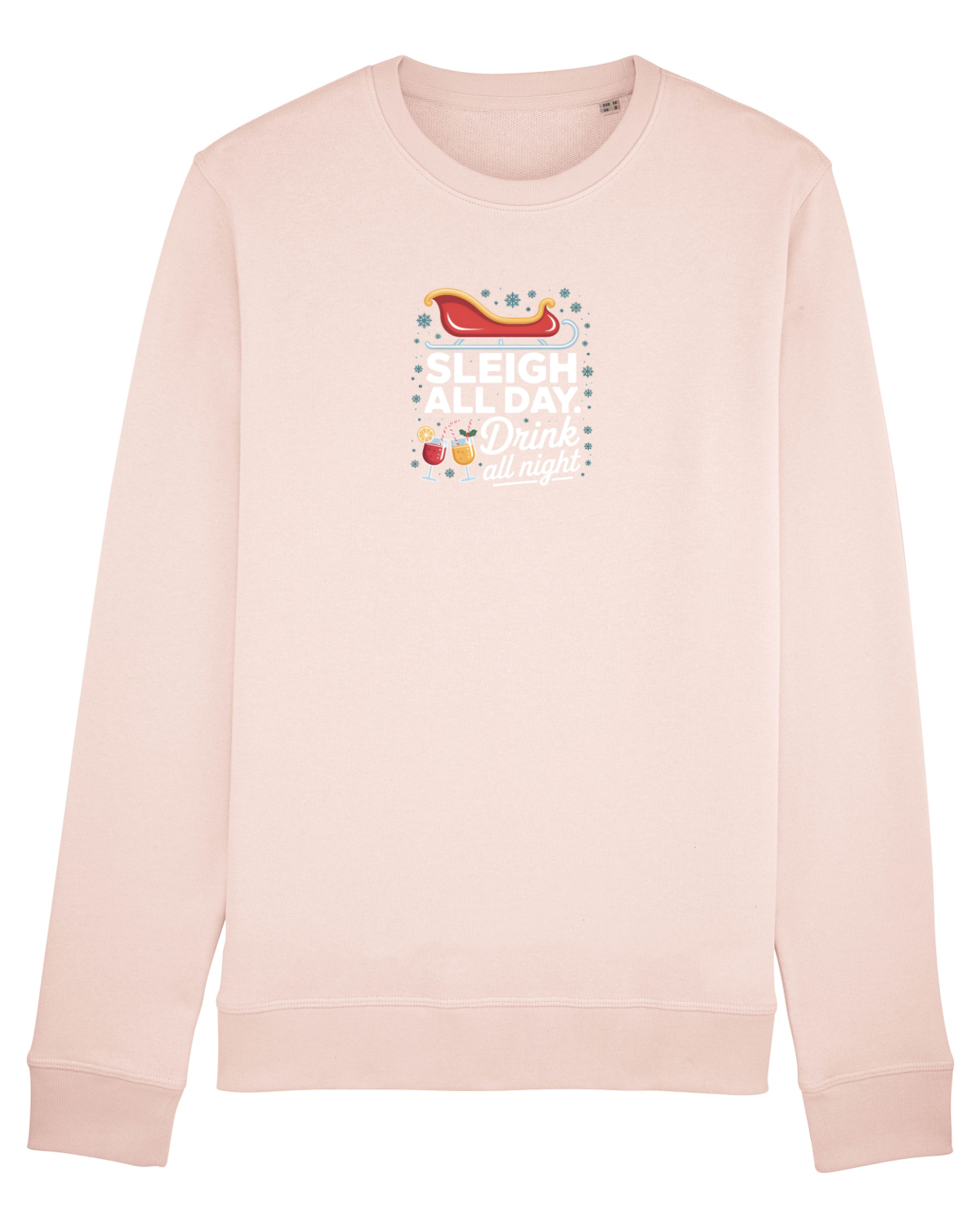 Bluză mânecă lungă Unisex Rise Candy Pink