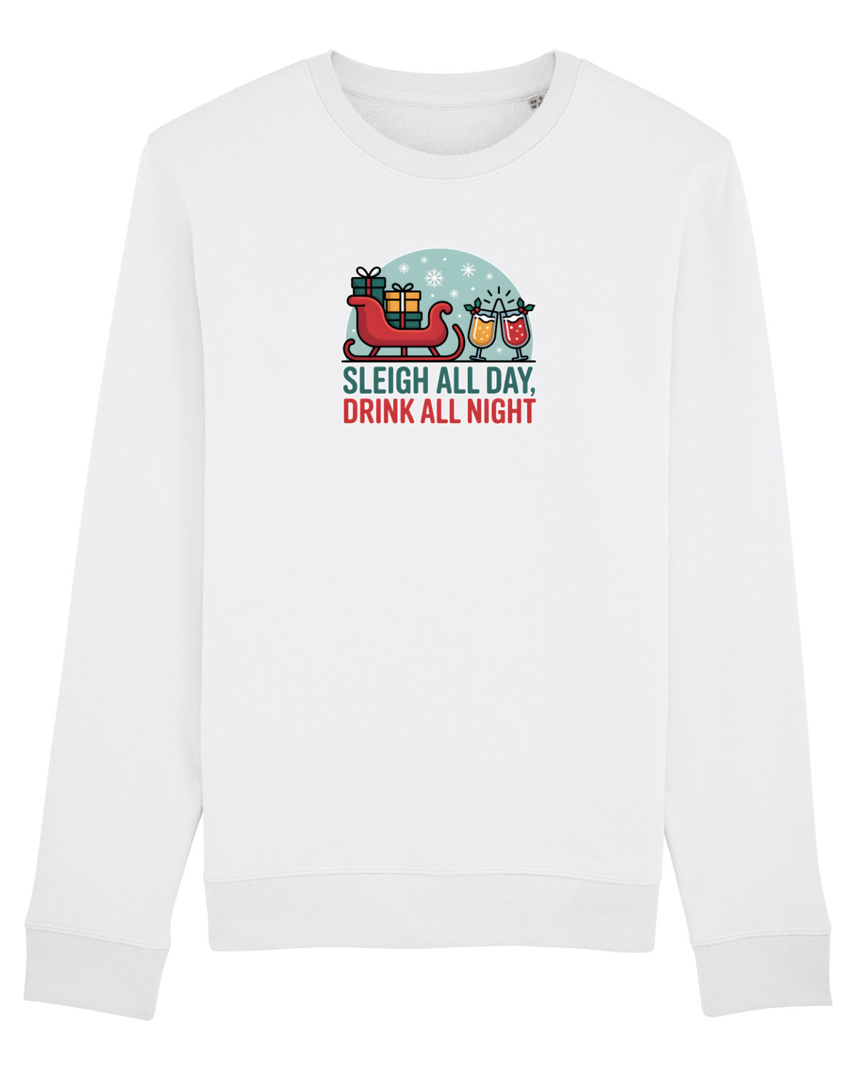 Bluză mânecă lungă Unisex Rise White
