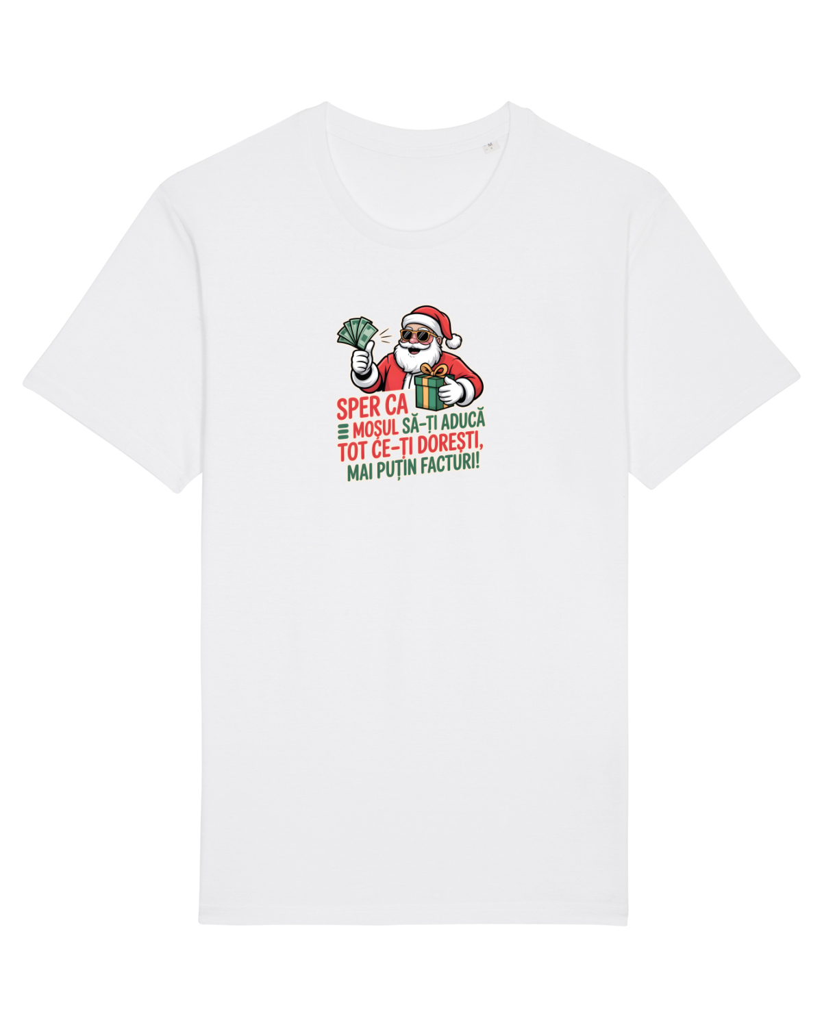 Tricou mânecă scurtă Unisex Rocker White