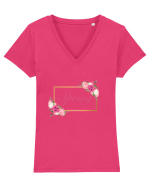 Spring  1  Tricou mânecă scurtă guler V Damă Evoker
