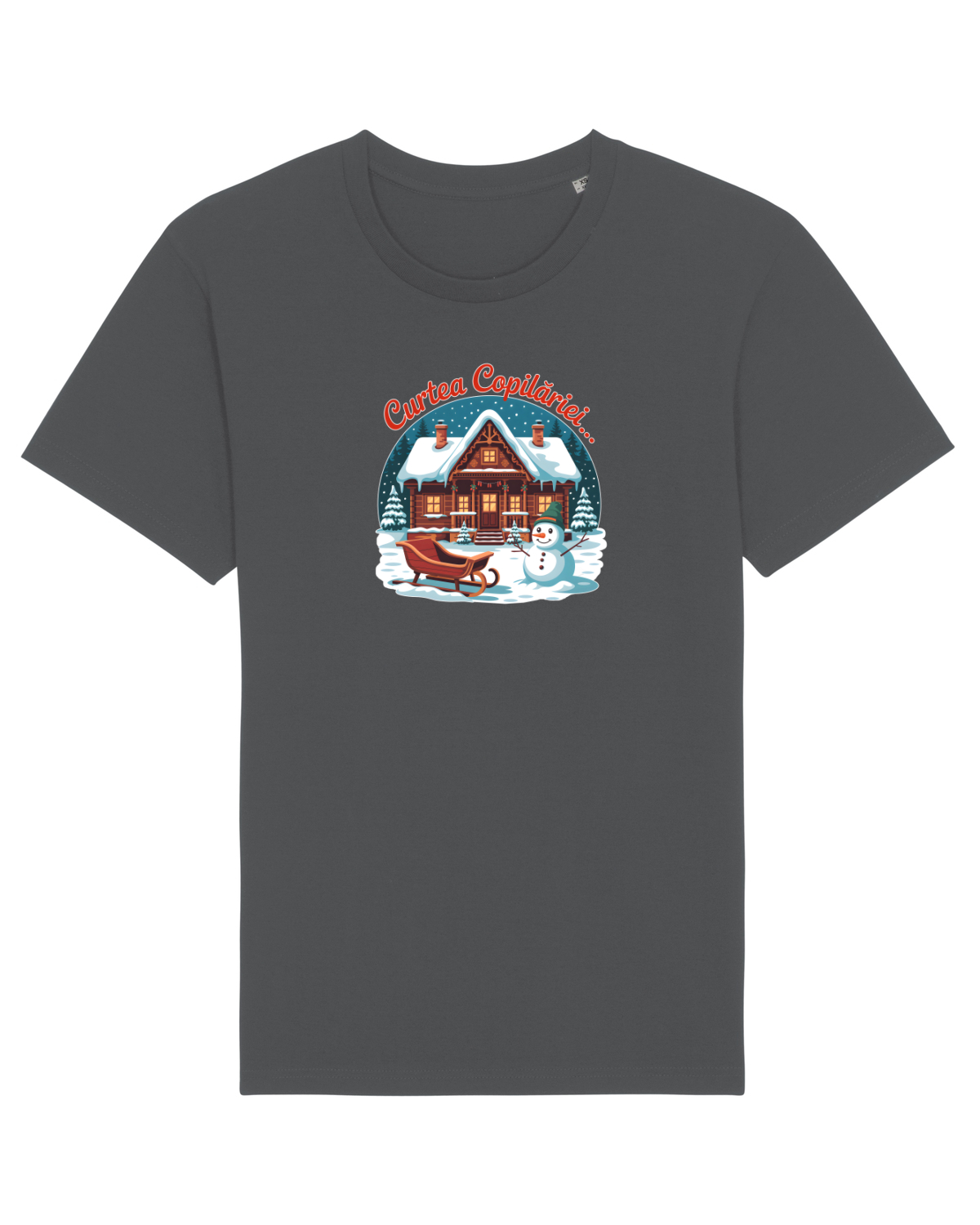Tricou mânecă scurtă Unisex Rocker Anthracite