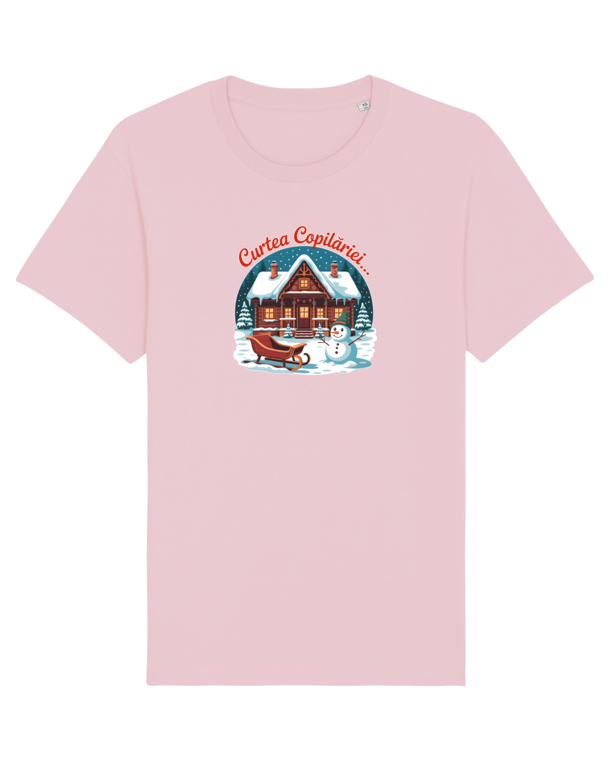 Tricou mânecă scurtă Unisex Rocker Cotton Pink