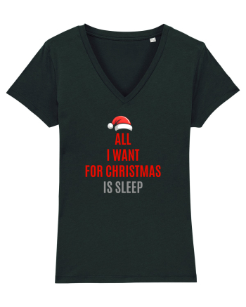 ALL I WANT FOR CHRISTMAS IS SLEEP Black