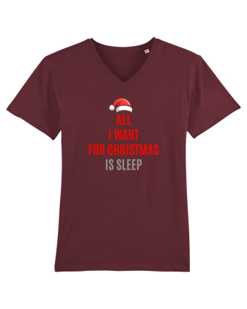 ALL I WANT FOR CHRISTMAS IS SLEEP Burgundy