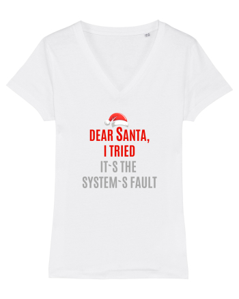 DEAR SANTA, I TRIED. IT`S THE SYSTEM`S FAULT... White