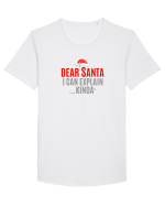 DEAR SANTA, I CAN EXPLAIN.... KINDA` Tricou mânecă scurtă guler larg Bărbat Skater