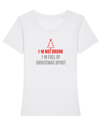 NOT DRUNK, FULL OF CHRISTMAS SPIRIT White