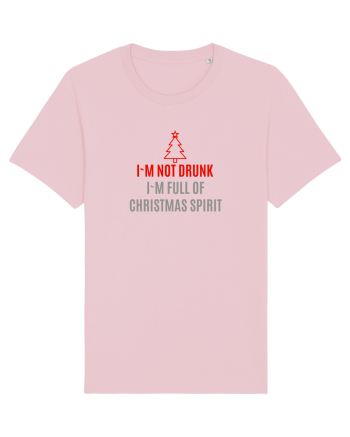 NOT DRUNK, FULL OF CHRISTMAS SPIRIT Cotton Pink