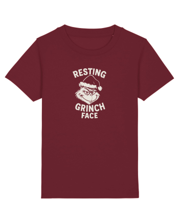 RESTING GRINCH FACE Burgundy