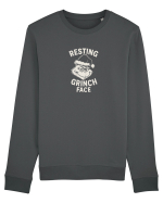 RESTING GRINCH FACE Bluză mânecă lungă Unisex Rise