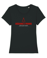 CRACIUNUL E FRUMOS... pana speli vasele Tricou mânecă scurtă guler larg fitted Damă Expresser
