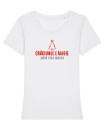 CRACIUNUL E MAGIE... pana vine soacra Tricou mânecă scurtă guler larg fitted Damă Expresser