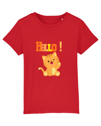 HELLO cu pisică  Red