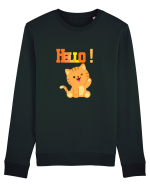 HELLO cu pisică  Bluză mânecă lungă Unisex Rise