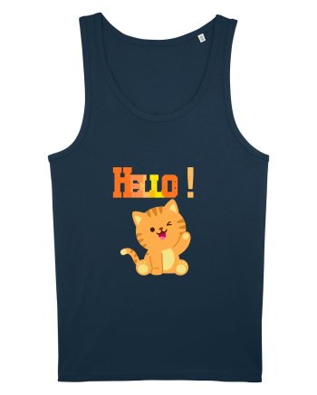 HELLO cu pisică  Navy