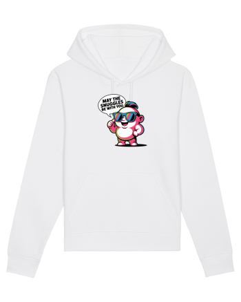 MAY THE SNUGGLES BE WITH YOU - omulet simpatic cool White