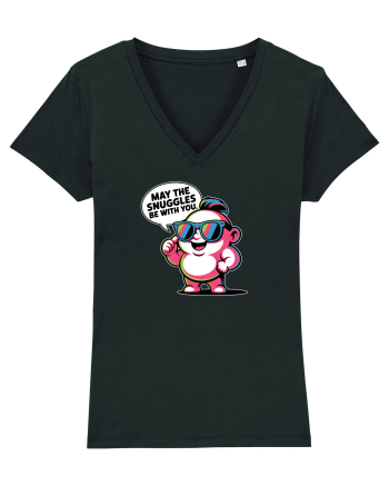 MAY THE SNUGGLES BE WITH YOU - omulet simpatic cool Black