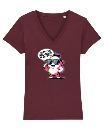 MAY THE SNUGGLES BE WITH YOU - omulet simpatic cool Burgundy