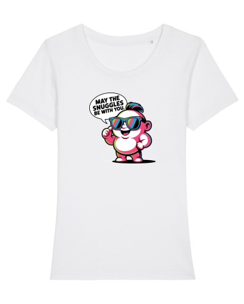 MAY THE SNUGGLES BE WITH YOU - omulet simpatic cool White