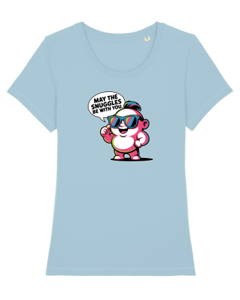 MAY THE SNUGGLES BE WITH YOU - omulet simpatic cool Sky Blue