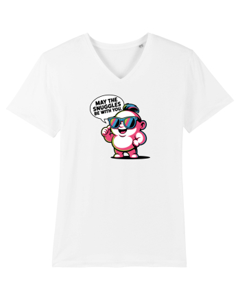 MAY THE SNUGGLES BE WITH YOU - omulet simpatic cool White