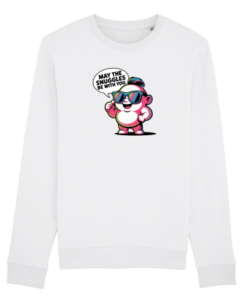 MAY THE SNUGGLES BE WITH YOU - omulet simpatic cool White