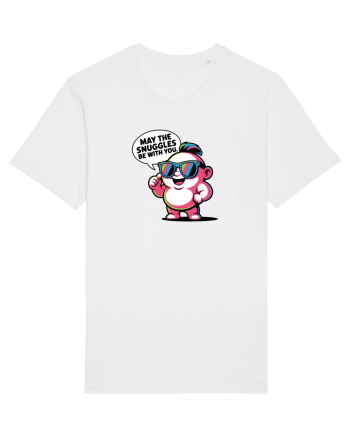 MAY THE SNUGGLES BE WITH YOU - omulet simpatic cool White