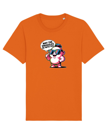 MAY THE SNUGGLES BE WITH YOU - omulet simpatic cool Bright Orange
