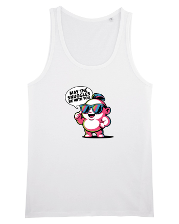 MAY THE SNUGGLES BE WITH YOU - omulet simpatic cool White