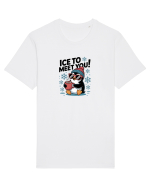 `ICE TO MEET YOU! - pinguin simpatic cool Tricou mânecă scurtă Unisex Rocker