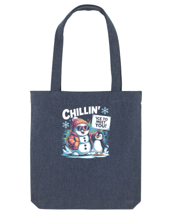 `ICE TO MEET YOU! - om de zapada & pinguin simpatic cool Midnight Blue