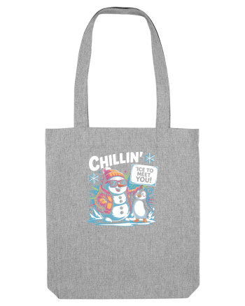 `ICE TO MEET YOU! - om de zapada & pinguin simpatic cool Heather Grey