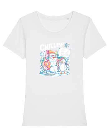 `ICE TO MEET YOU! - om de zapada & pinguin simpatic cool White