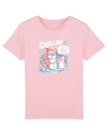 `ICE TO MEET YOU! - om de zapada & pinguin simpatic cool Cotton Pink