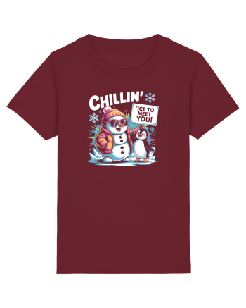 `ICE TO MEET YOU! - om de zapada & pinguin simpatic cool Burgundy