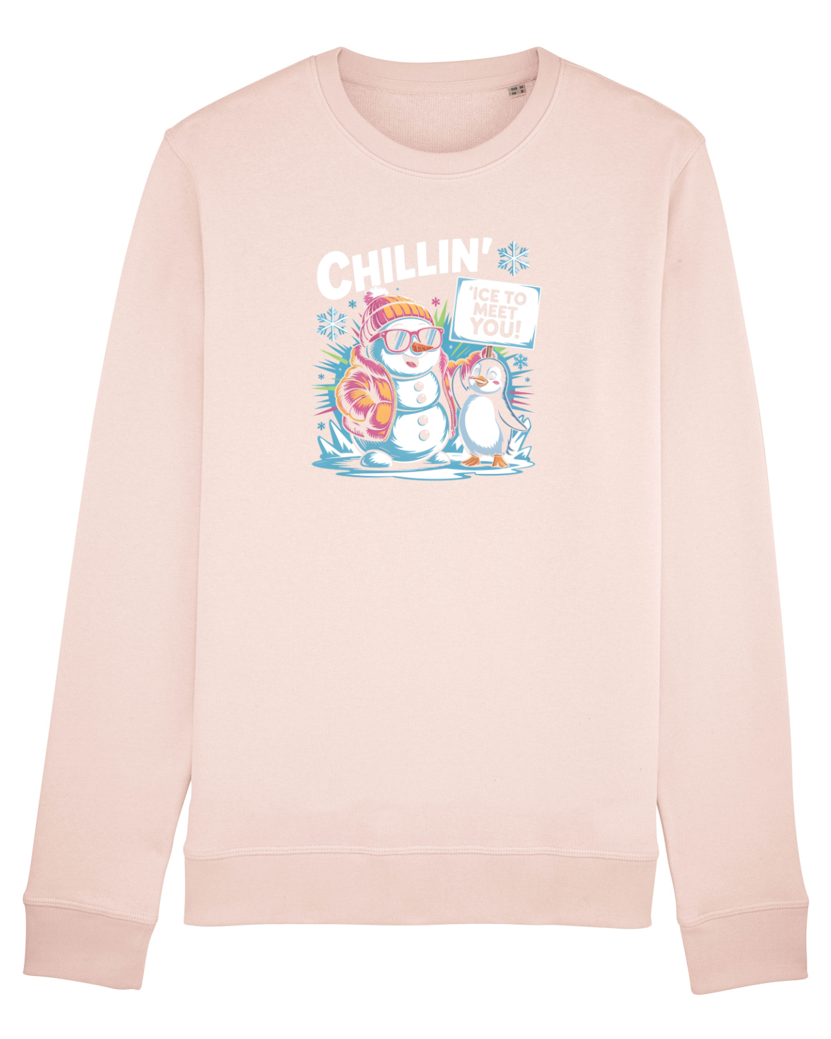 Bluză mânecă lungă Unisex Rise Candy Pink