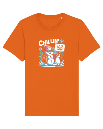 `ICE TO MEET YOU! - om de zapada & pinguin simpatic cool Bright Orange