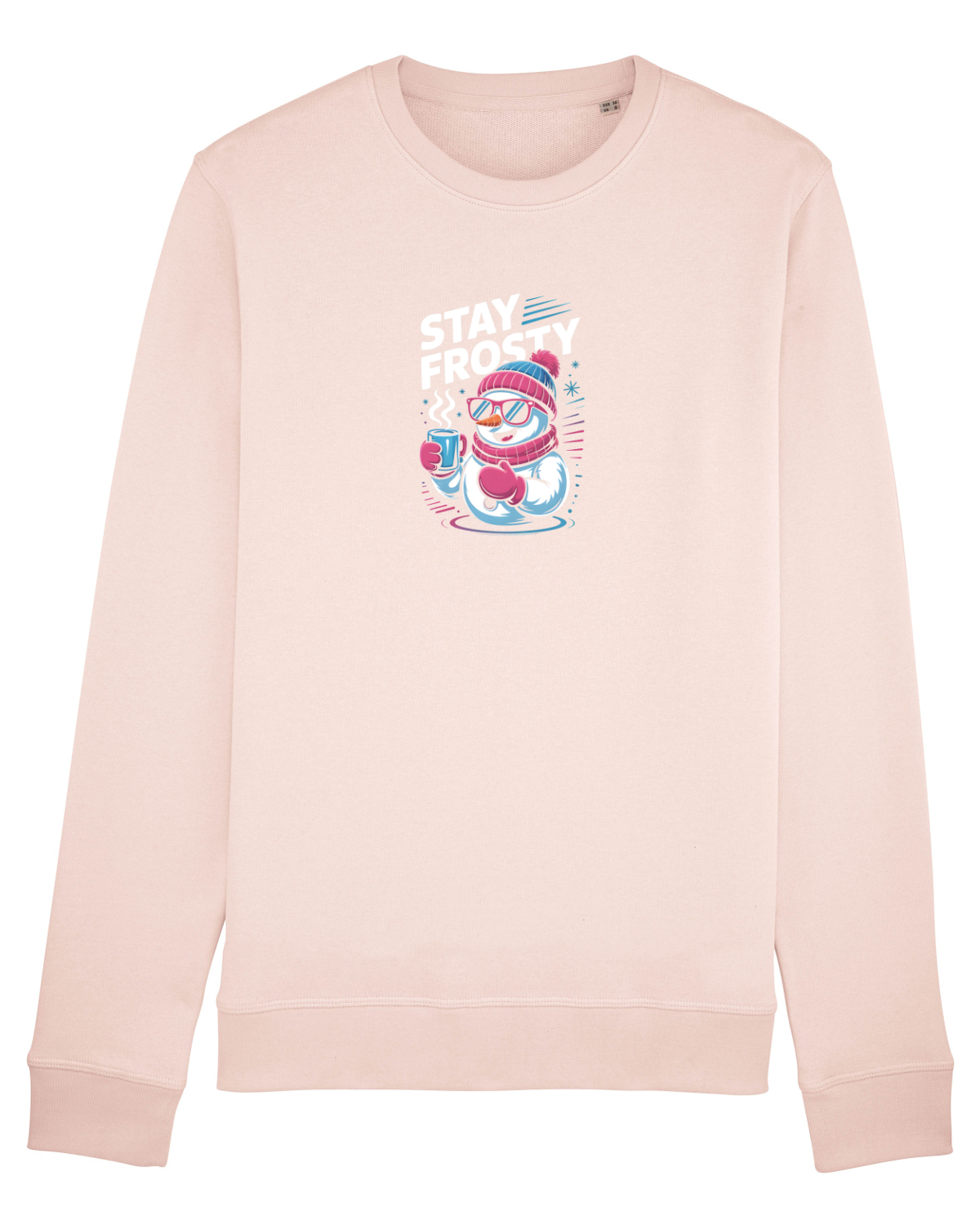 Bluză mânecă lungă Unisex Rise Candy Pink